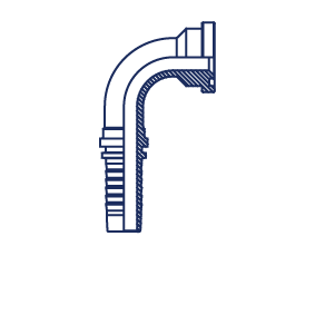 Фланец SFS 6000 угол 90°