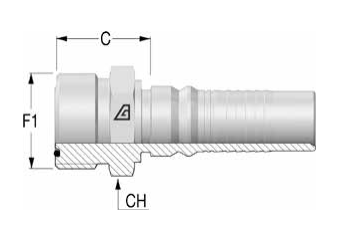 ORFS Interlock наружная резьба
