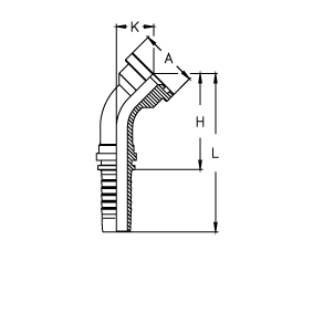 Фланец SAE код 61 угол 45° Фланец SAE код 61 угол 45°