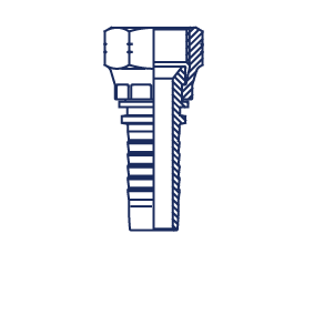 JIC внутренняя резьба обжатая гайка JIC внутренняя резьба обжатая гайка