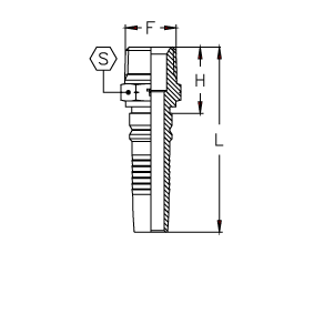 NPTF Interlock наружная резьба конус 60°