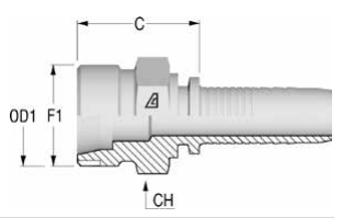 DKO-S конус 24° наружная резьба