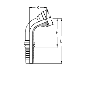 Фланец SAE код 61 угол 67° Фланец SAE код 61 угол 67°