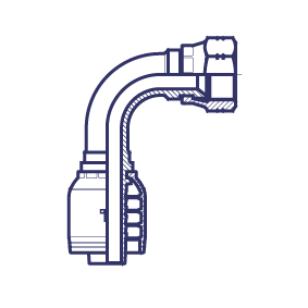 Внутр. резьба - конус 45° - угол 90° (серия H) Внутр. резьба - конус 45° - угол 90° (серия H)