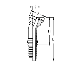 Фланец SAE код 61 угол 22,5° Фланец SAE код 61 угол 22,5°