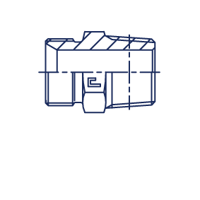 Прямой адаптер NPT уплотнение тип С