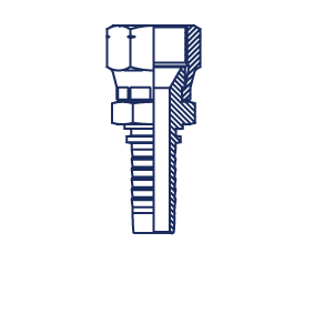 JIS внутренняя резьба обжатая гайка JIS внутренняя резьба обжатая гайка