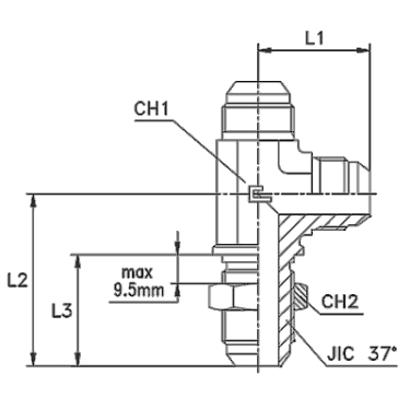 Т-образные с наружной резьбой Переборочные соединения PD Т-образные с наружной резьбой фото