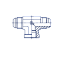 Соединения проходные тип P T-образные с внутренней резьбой BSP фото