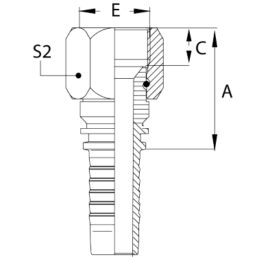 JIC внутренняя резьба Фитинги JIC JIC внутренняя резьба фото