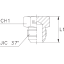 Заглушки Заглушка с наружной резьбой VF фото