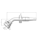 BSP внутренняя резьба - угол 45° фото