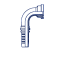 Фланец SFS 6000 угол 90° Фитинги SF 6000 Фланец SFS 6000 угол 90° фото