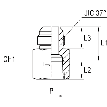 Штуцера ввертные тип F Прямые с внутренней резьбой NPTF фото