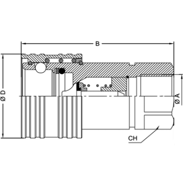 ISO A BSP Розетка БРС ISO A ISO A BSP Розетка фото