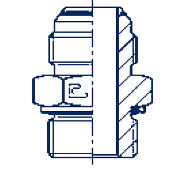 Прямые метрика уплотнение тип H Штуцера ввертные тип F Прямые метрика уплотнение тип H фото