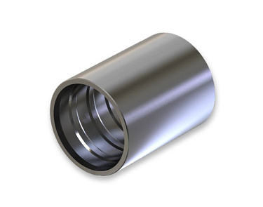 Муфта для PTFE рукавов 1SS-C ФИТИНГИ И МУФТЫ ОБЖИМНЫЕ ZEC Муфта для PTFE рукавов 1SS-C фото
