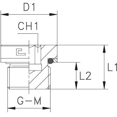 Заглушки V Метрика с внутр. шестигр, упл. тип Н, VH фото
